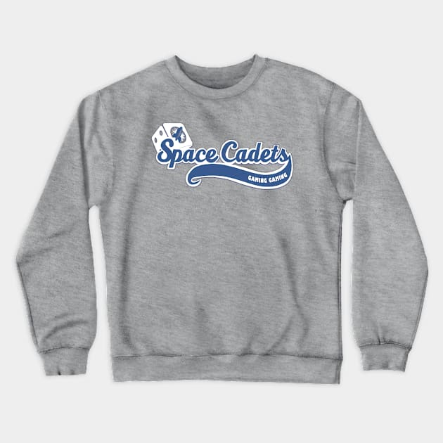 Space Cadets baseball tee (corner dice) Crewneck Sweatshirt by scgaming